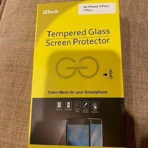 NEW 2 JETech Screen Protectors for iPhone 8 Plus and iPhone 7 Plus, 5.5-Inch, Te